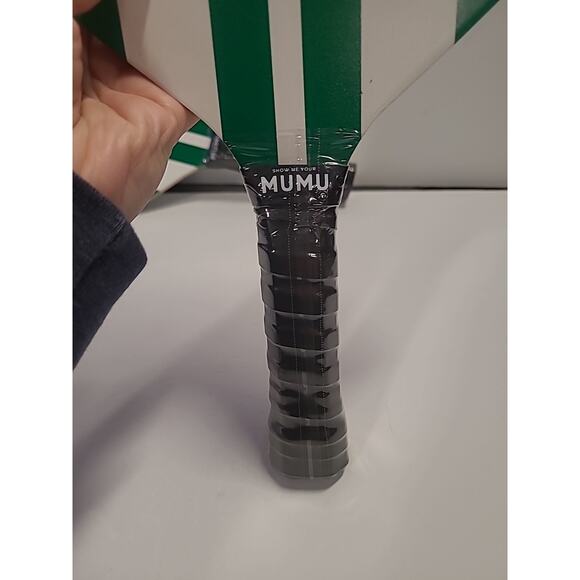 Show Me Your Mumu Pickleball Set 3-pc Paddle Green and White Stripe Paddles NEW - Picture 3 of 8